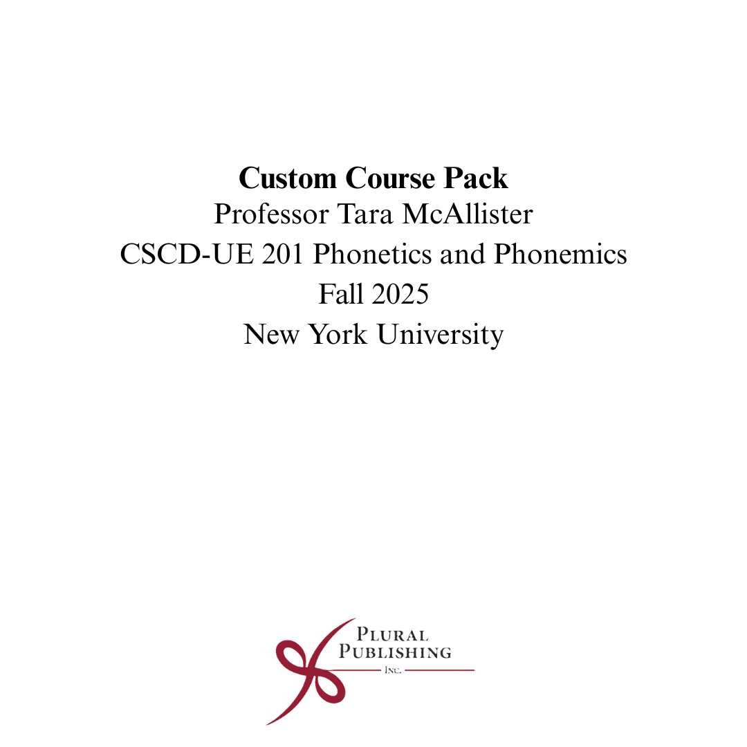 Publications Plural Publishing